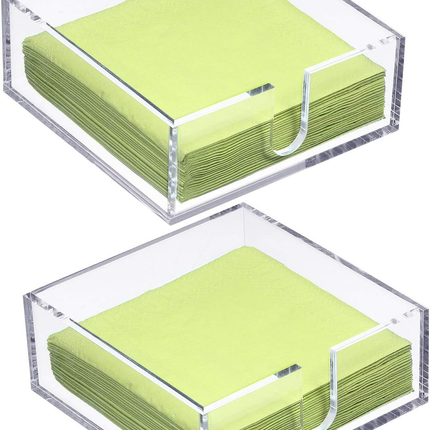 Acrylic Cocktail Napkin Holder Set