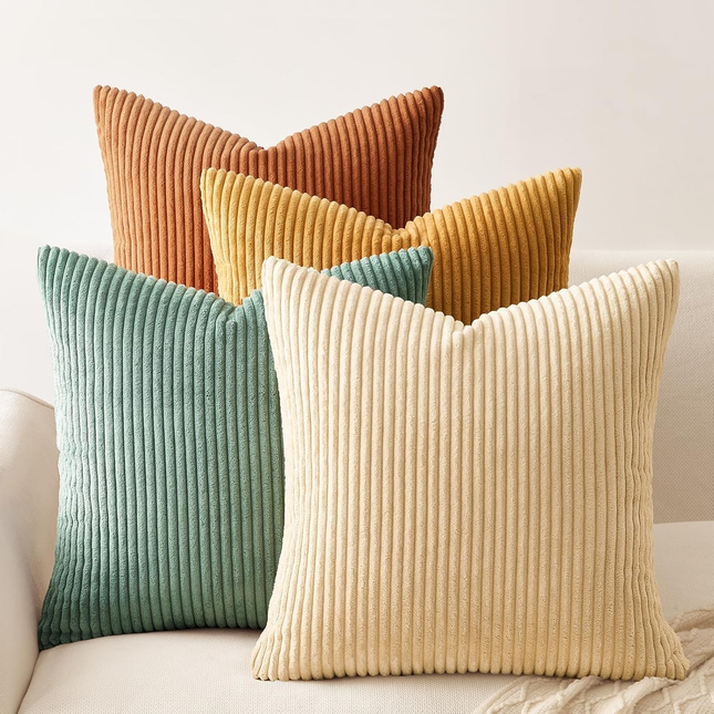 Decorative Throw Pillow Covers Cushion Cases, Set of 4