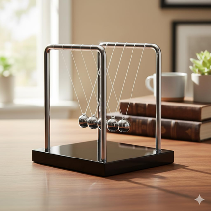Newtons Cradle Balance Pendulum 5 Balls